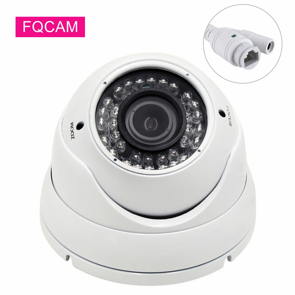 

5MP Dome IP POE Infrared Camera Indoor 4xZoom Manual Varifocal Motion Detection XMEye Home Shop Security Surveillance Cameras