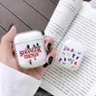 Очень странные дела Рождественские огни чехол для Airpods 2 1 наушник чехол для Airpods Мягкий ТПУ Прозрачный чехол для наушников чехол Capa