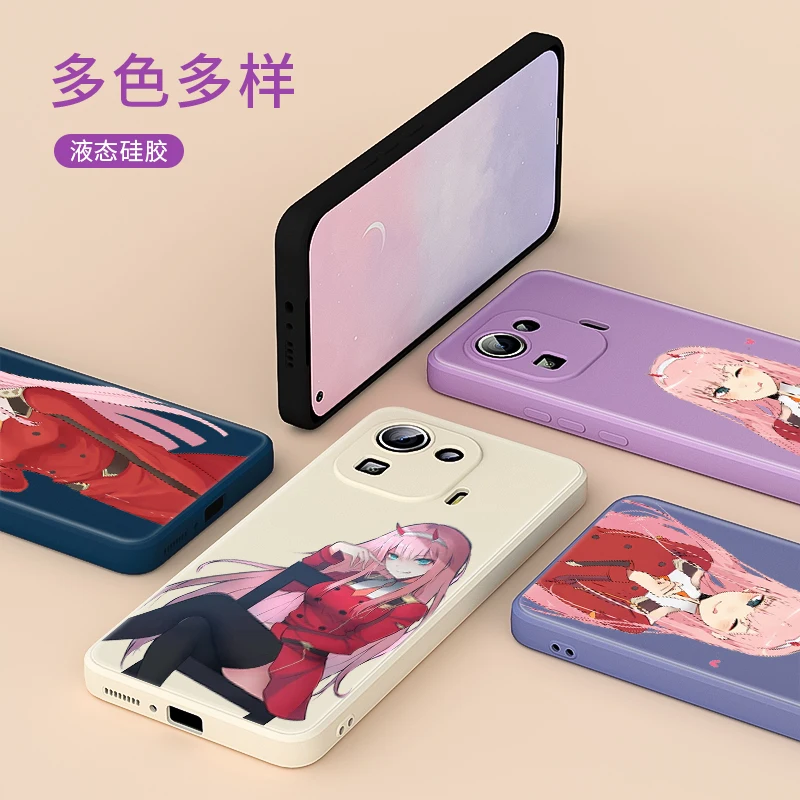 

Anime Darling in the franXX For Xiaomi Mi 11 Ultra 10T 10S 9 5G Pro Lite Youth Mix 4 Liquid Silicone Soft Cover Phone Case
