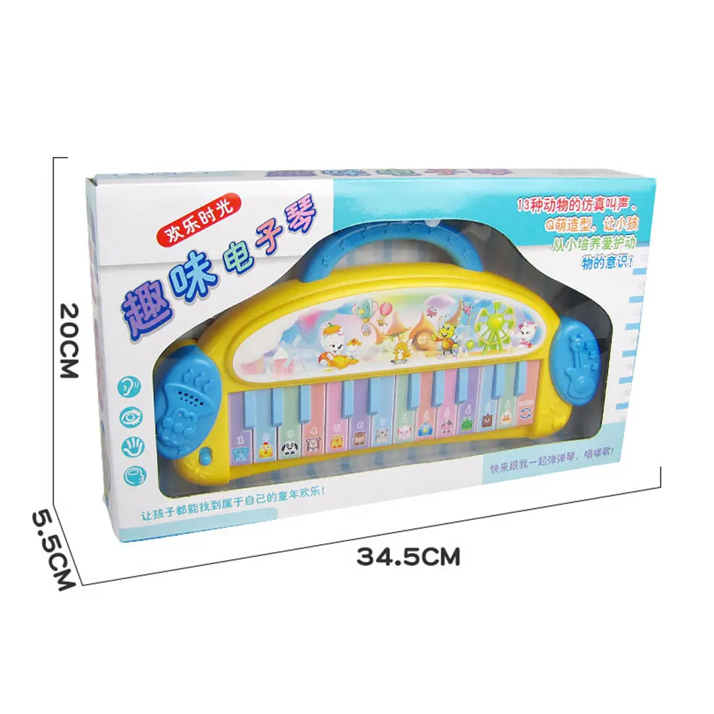 

Portable 24 Keys Toddlers Electronic Piano Keyboards Musical Instrument Developmental Toys Gift with Microphone Handle Dropship