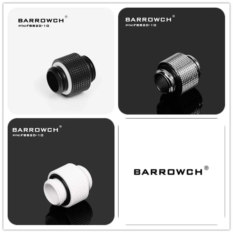 

Barrowch PC water cooling fittings male to Male G1/4" Extender for Sliding tubing water cooler heatsink FBB2D-10 FBB2D-05