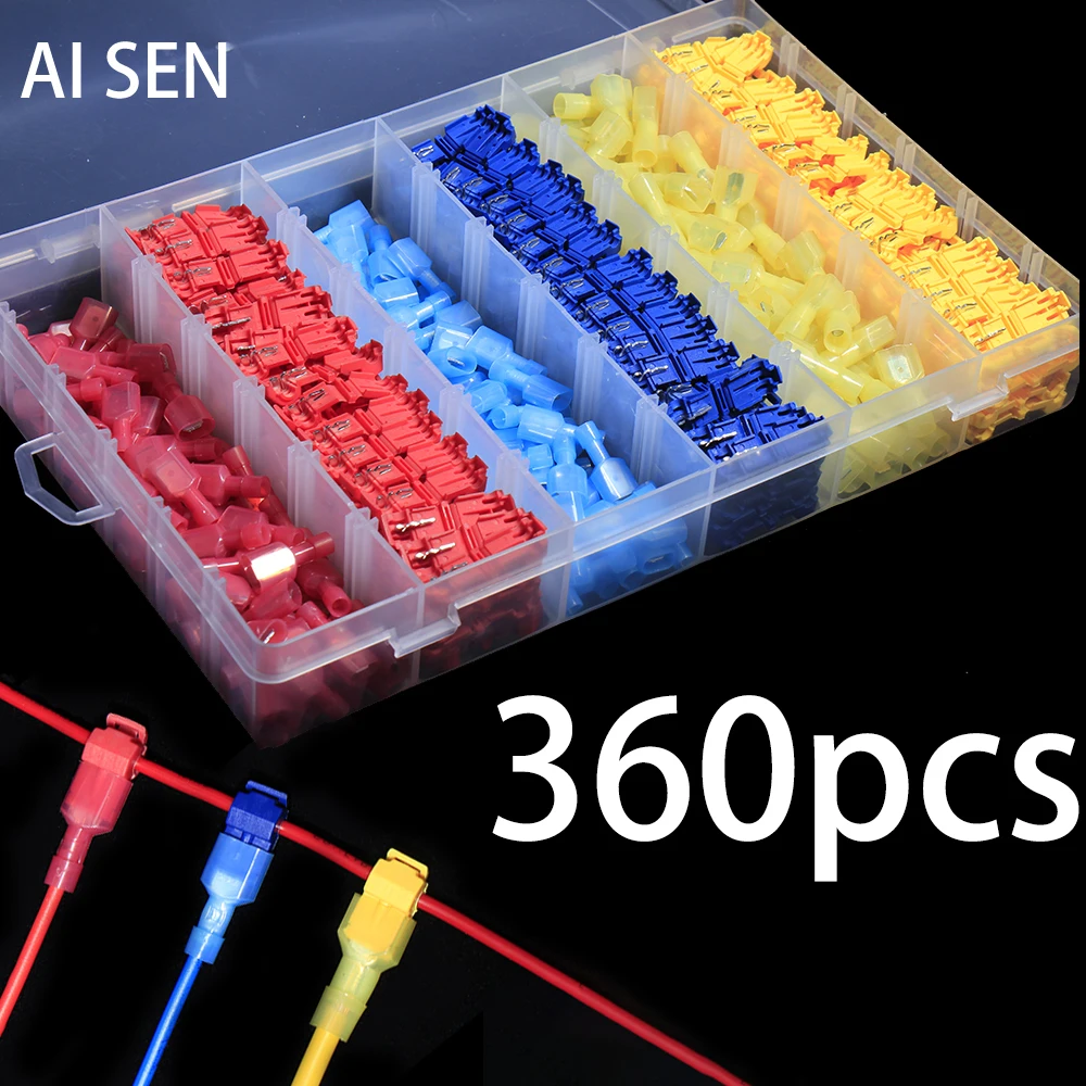 

T Tap Type Electrical Connector Fast Wire Terminal Connectors Splice and Insulated Male Female Terminals for Car Connecting Line