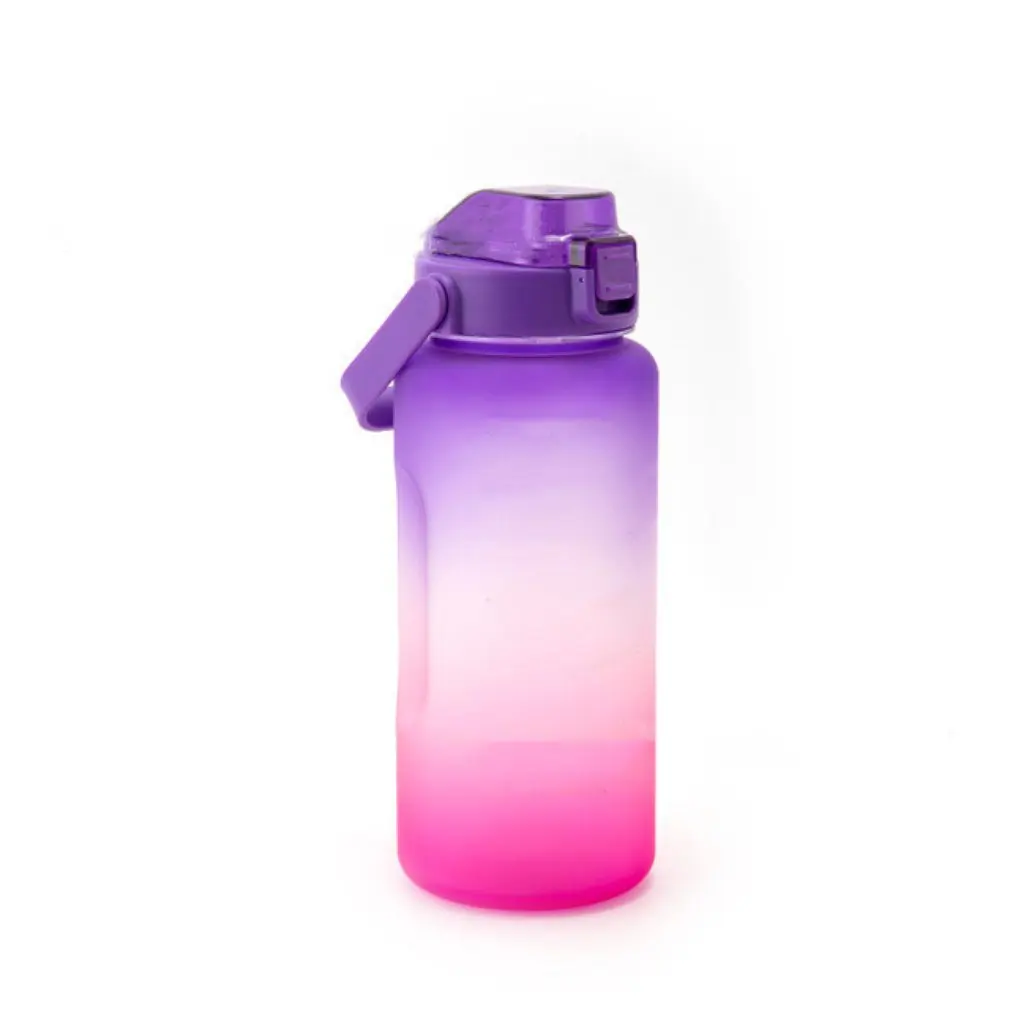 Large Capacity Free Motivational With Time Marker Fitness Jugs Gradient Color Plastic Cups Outdoor Frosted Water Bottle | Спорт и