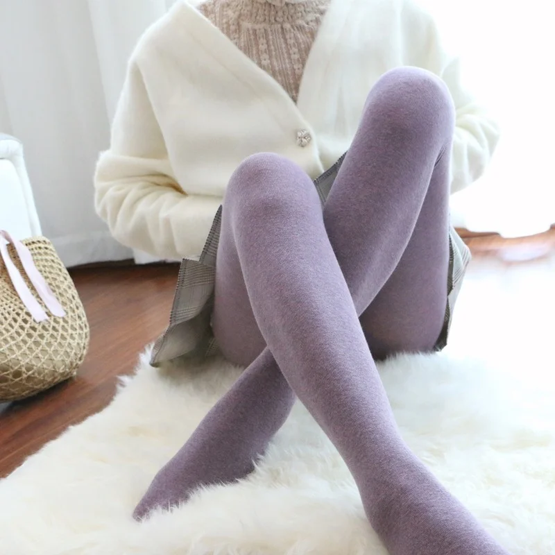 Колготки женские из чесаного хлопка японские микро-давления антипиллинговые