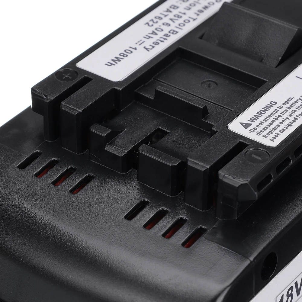 

18V 6000mAh Rechargeable Li-ion Battery For Bosch 18V Battery Backup 6.0A Portable Replacement For Bosch BAT609 Indicator light