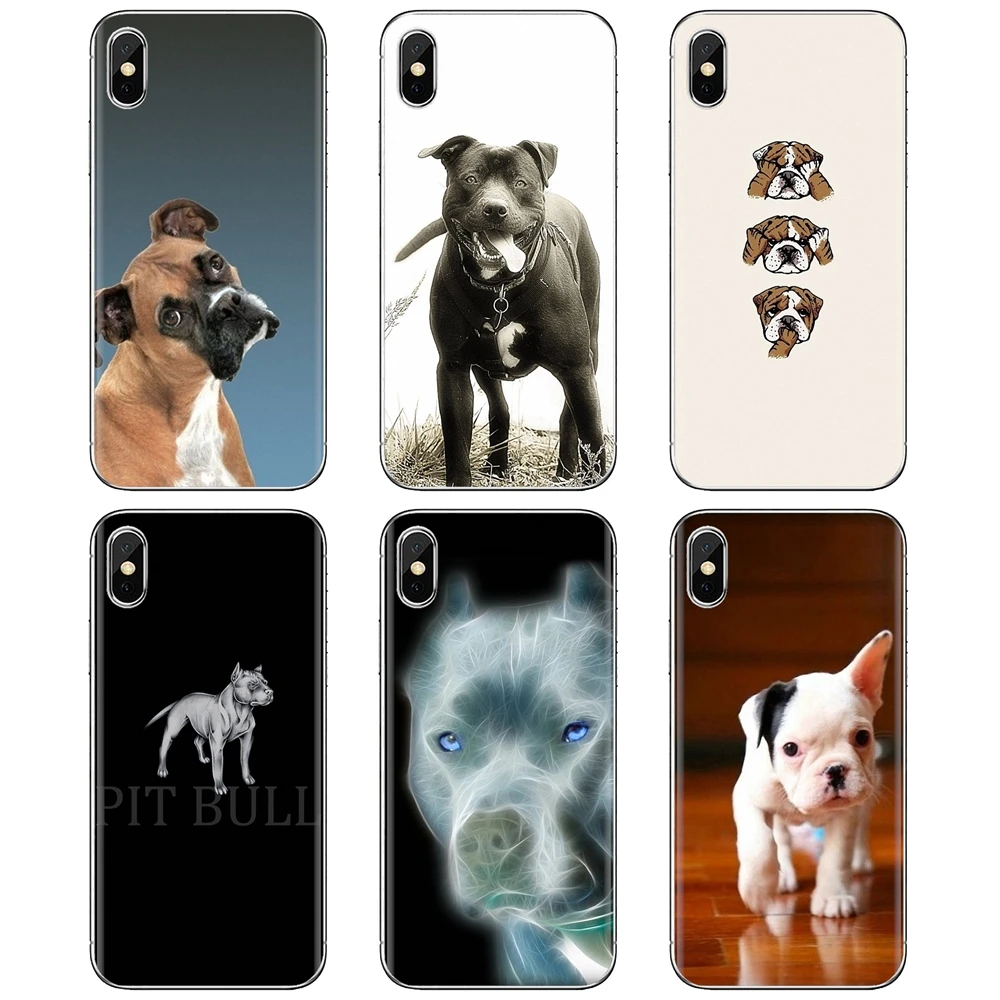 Мягкий Силиконовый ТПУ чехол для Huawei Y6 Y5 2019 Xiaomi Redmi Note 4 5 6 7 8 Pro Mi A1 A2 A3 6X 5X 7A Puppy pibull