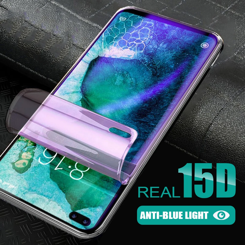 

15D soft full cover for huawei nova 4 4e 5 5i 5Z 5t 6 7 se pro 7i hydrogel film protective film phone screen protector Not Glass