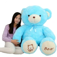 cartoon cushion bluepinkbrown 60 120cm cute colorized bear plush toys teddy bear doll stuffed plush animals pillow toy