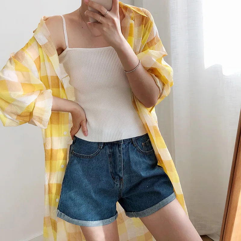 2019 Новая Мода Boho чистый цвет пятнистые майки сексуальные женские белые летние |