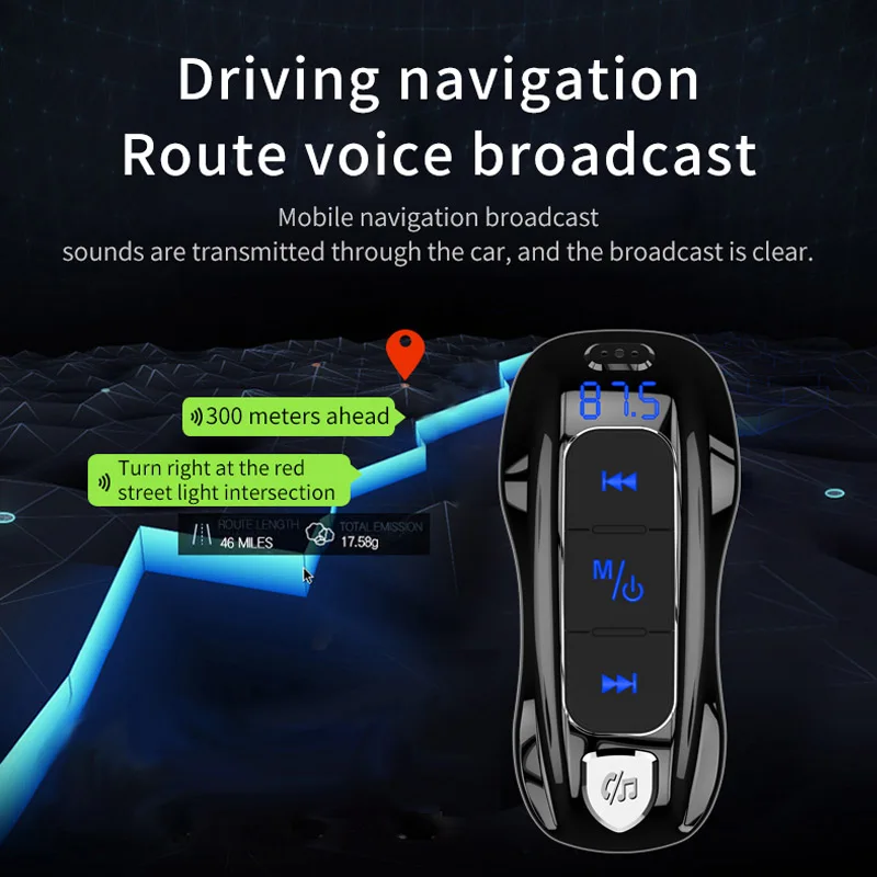 VR robot Автомобильный FM-передатчик Bluetooth 5 0 аудио mp3-плеер беспроводной