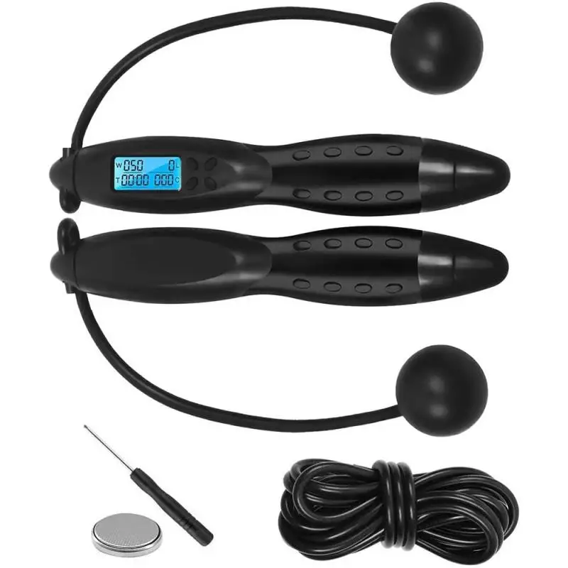 

2 Color 2 Modes ABS+TPE Cordless Jump Ropes Smart Electronic Digital Wireless Skip Rope Fitness Body Building Sport Accessories