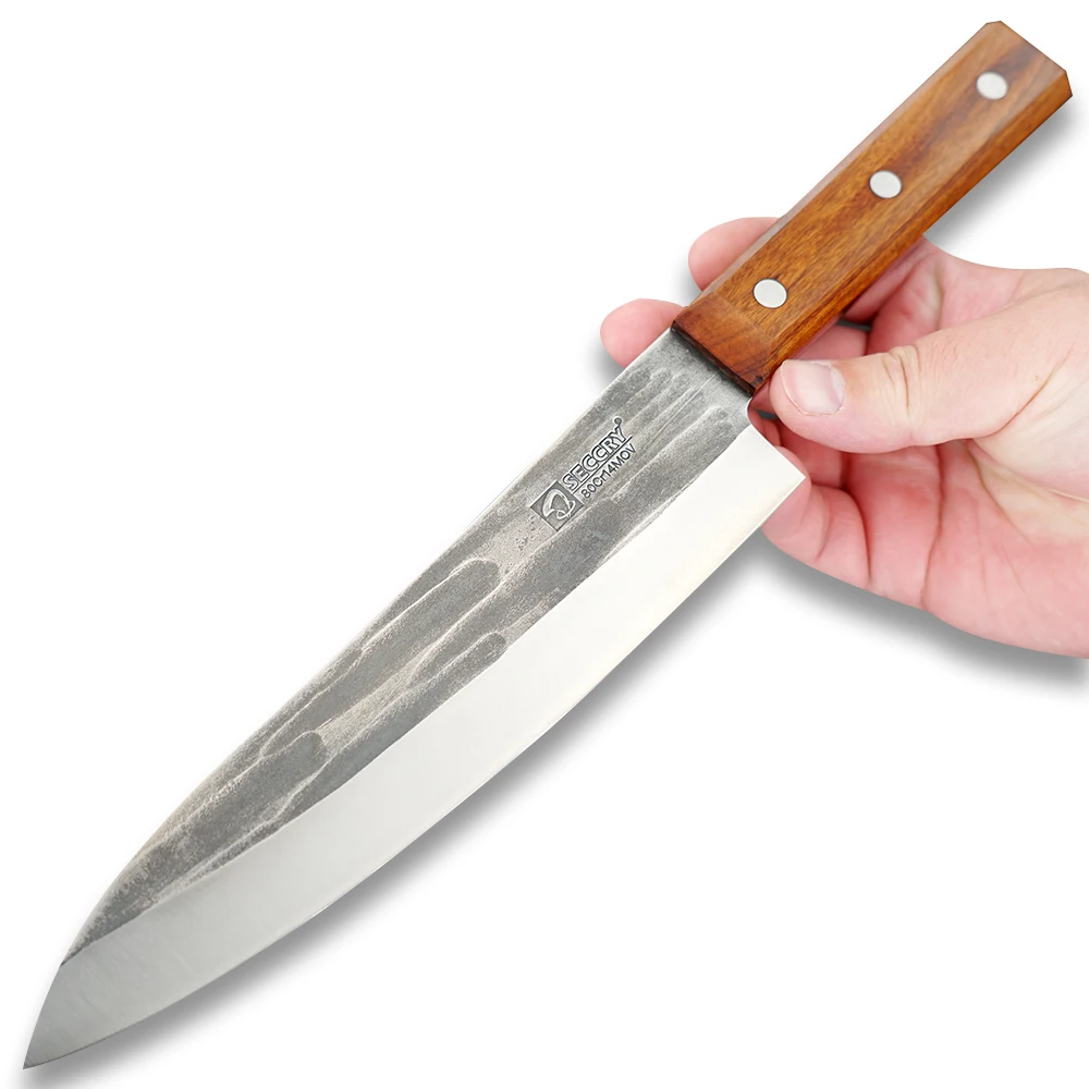 

SECCRY Handmade 8Cr Steel 8"inch Professional Chef Knife Meat Cleaver Slicing Knife Japanese Kitchen Knives Cooking Tools DC17#2