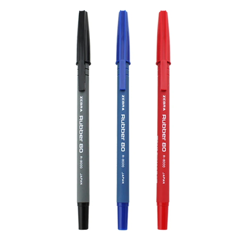 

5 pcs/lot Zebra Classic Smooth R-8000 Ball Point Pen R8000 Student Multi Color Ballpoint Pen 0.7mm