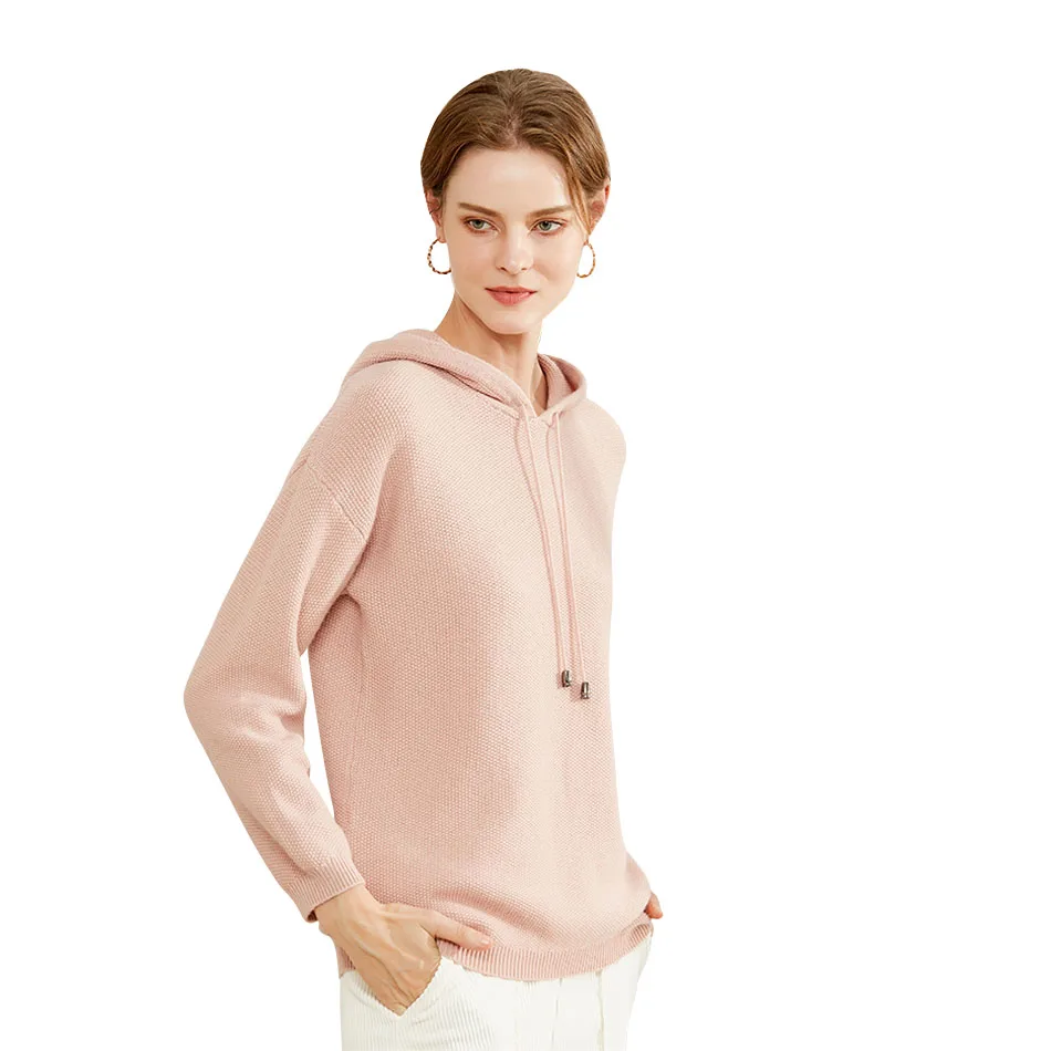 YJMY Inner Mongolian Cashmere Sweater Women Strap Dropped Shoulder Ribbed Cuffs Hem Knit Spring Autumn in Slava Store