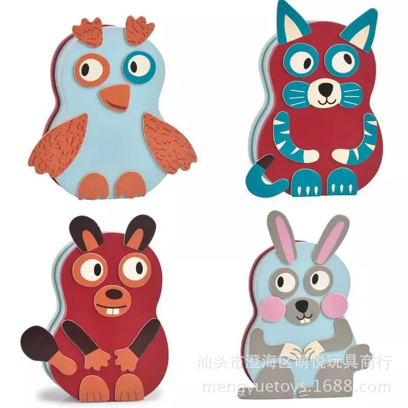 Детский креативный Пазл Crazy Face рождественский подарок обучающие игрушки для