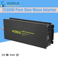 peak full power 2500w solar inverter pure sine wave inverter car power inverter 12v24v to 120v220v dc to ac voltage converter