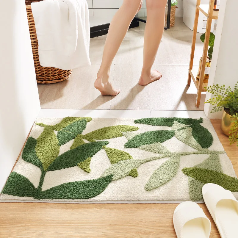 

Eovna Entrance Doormat Non-Slip Bath Mat Mud Sand Removal Floor Carpet for Hallway Bathroom Kitchen Foot Pad Home