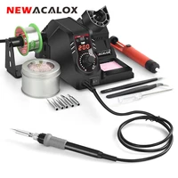 newacalox 100240v 130w lcd temperature control soldering station electric solder iron welding repair tool kit desoldering pump