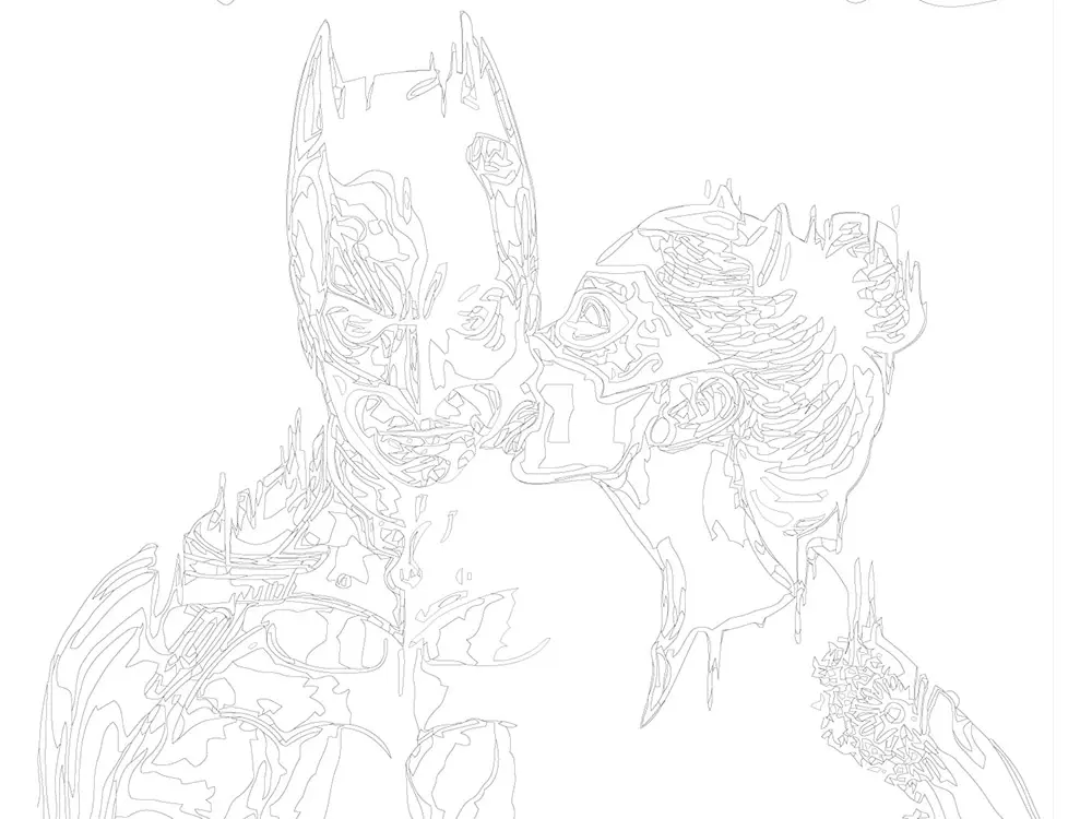 Painting by numbers painting &quotBatman and Catwoman" 40x50 cm z5048 picture coloring drawing | Дом и сад
