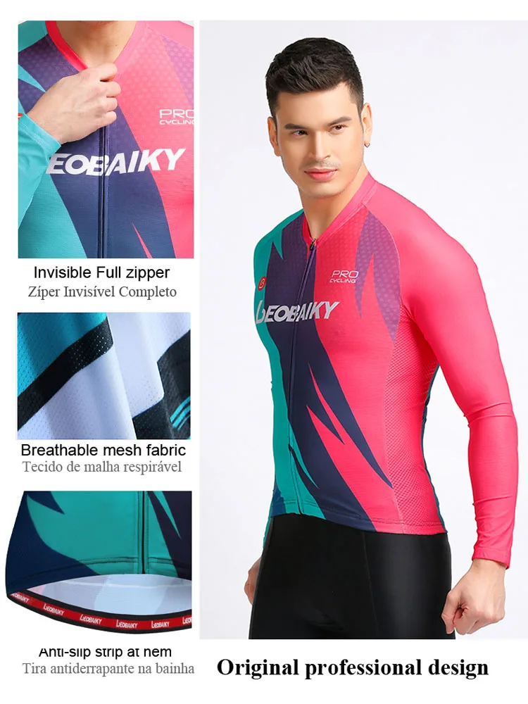 Профессиональный комплект для езды на велосипеде мужская летняя одежда с