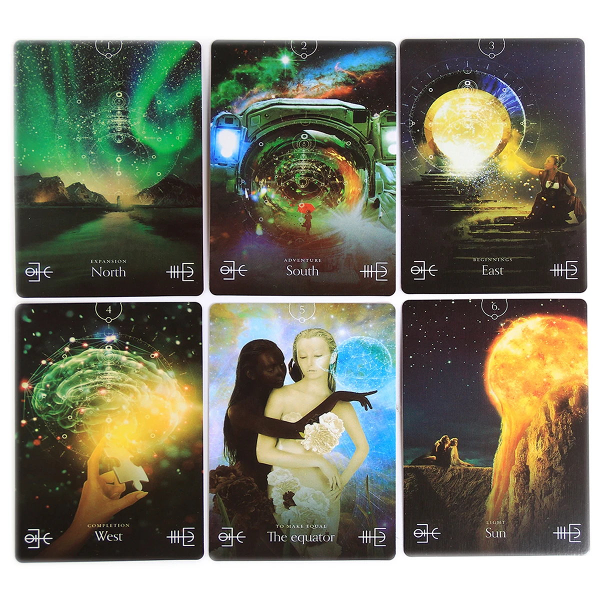 

New The Elemental Oracle Cards Game Family Holiday Party Board Game Divination Tarot Cards With PDF Guidebook