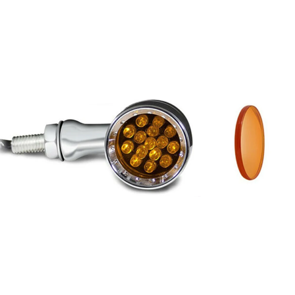 

LED Turn Signal Lights Turn Signal Lights For Harley Chopper Chrome Bullet Newest Protable