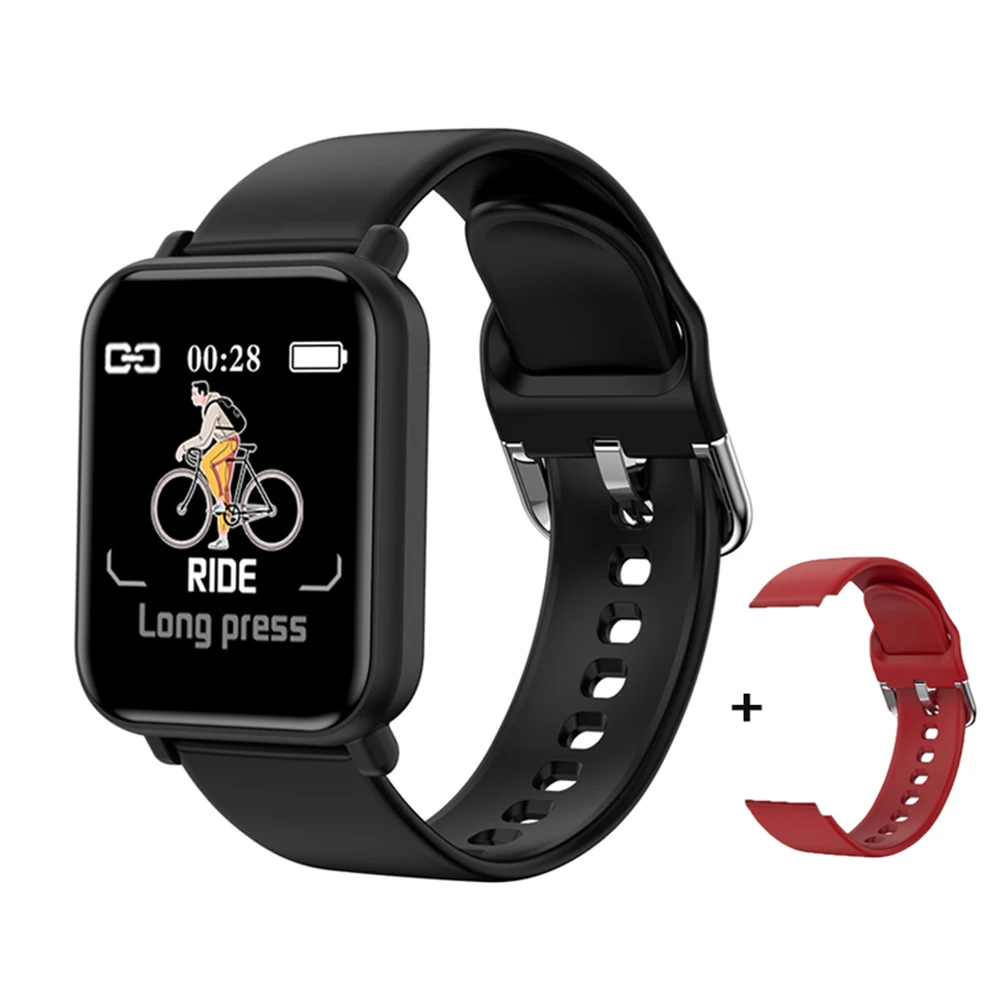 Smart watch straprd COLMI Smartwatch IP68 водонепроницаемый монитор сердечного ритма и артериального давления для мужчин и женщин фитнес-трекер для Apple IPhone Xiaomi PK B57 - Цвет: Smart watch straprd