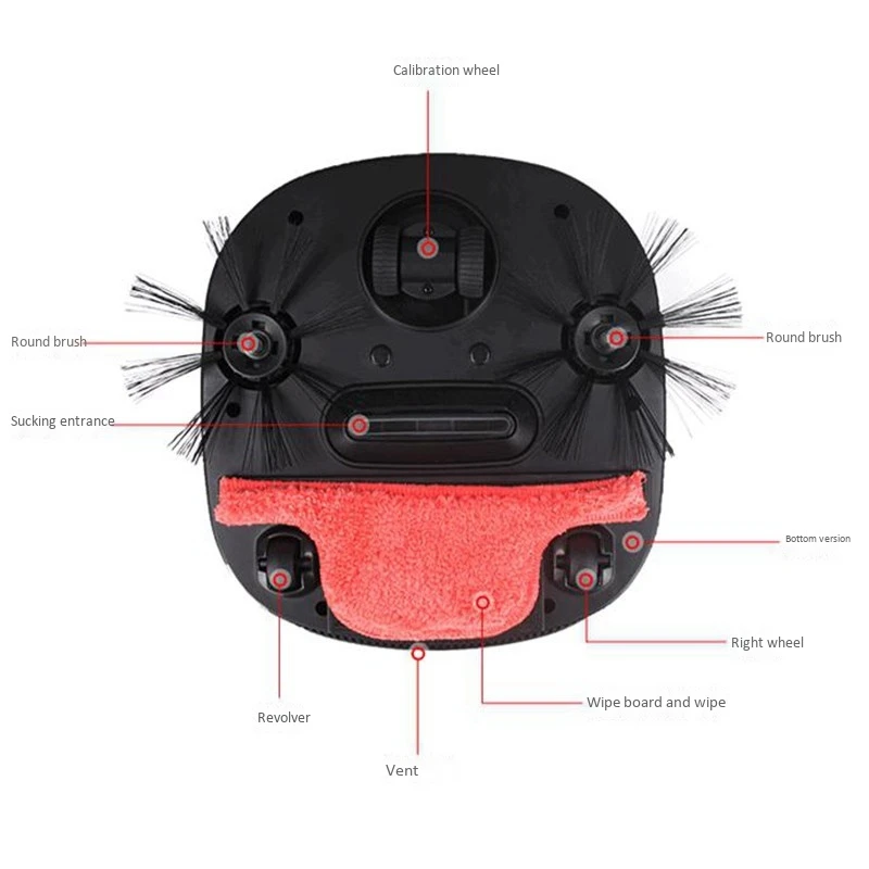 Аккумуляторная Lntelligent робот пылесос 3200PA Швабра с вилкой США|Пылесосы| |