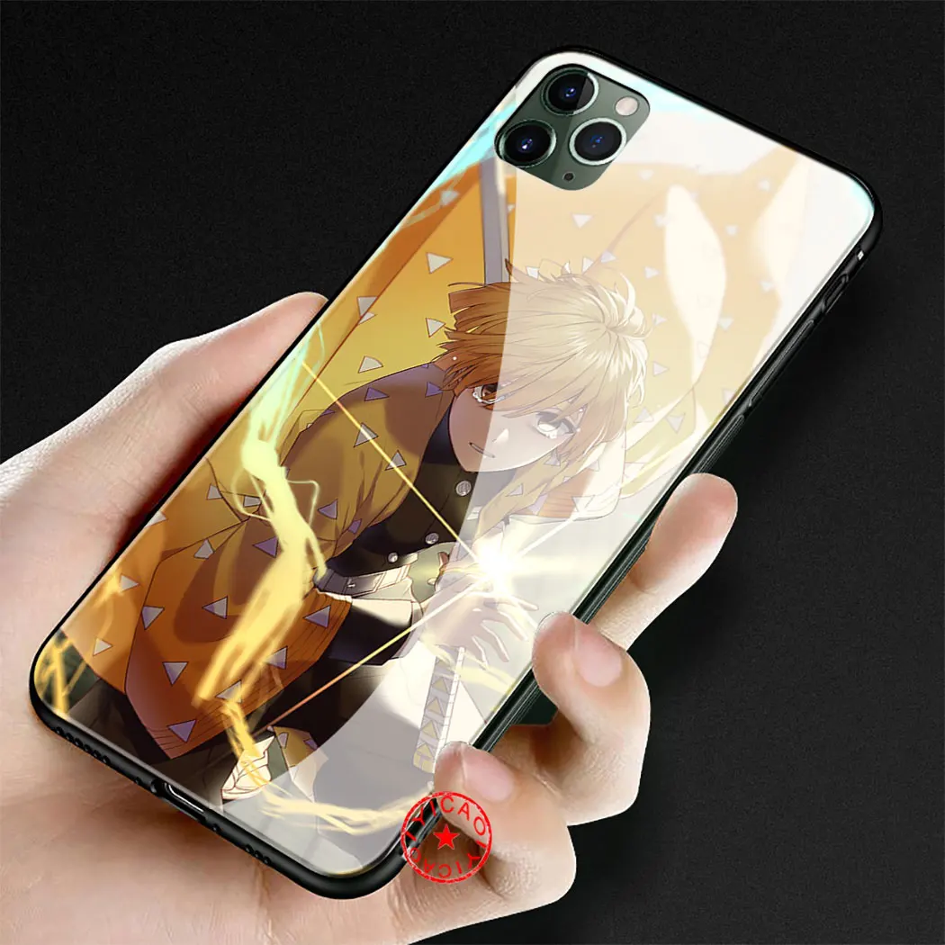Чехол из закаленного стекла чехол для iPhone 5 5S SE 6 6S 7 8 Plus 11 Pro X XR XS Max Pro