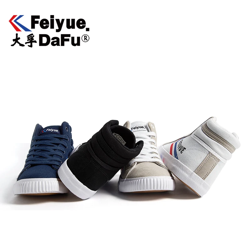 Feiyue/Коллекция 218 года; парусиновая обувь с высоким берцем; Мужская и женская обувь; оригинальные кроссовки Knight; Повседневная дышащая Нескользящая Вулканизированная обувь на плоской подошве