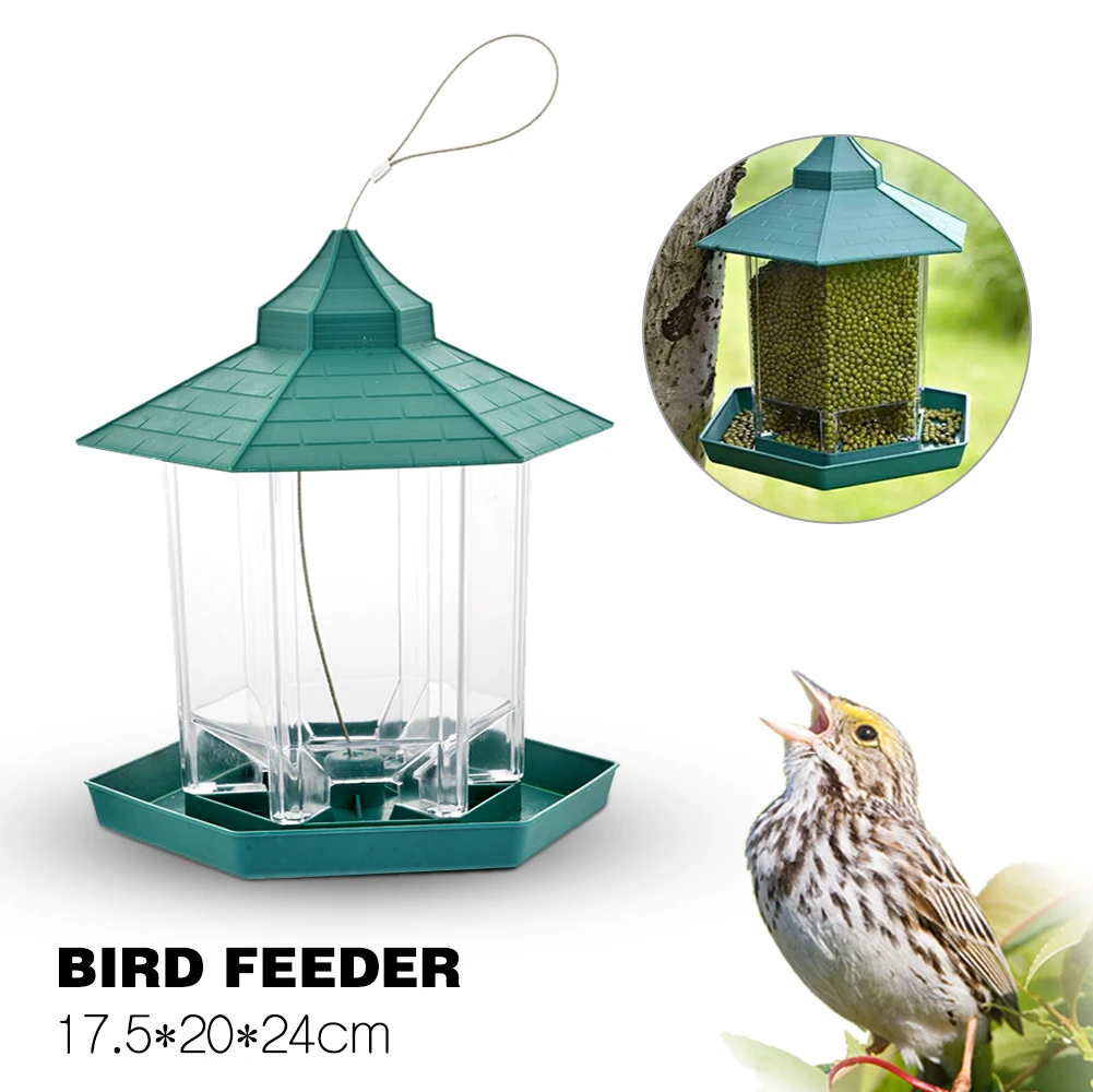 Деревянный Новый горячий кормушка для диких птиц открытый контейнер еды