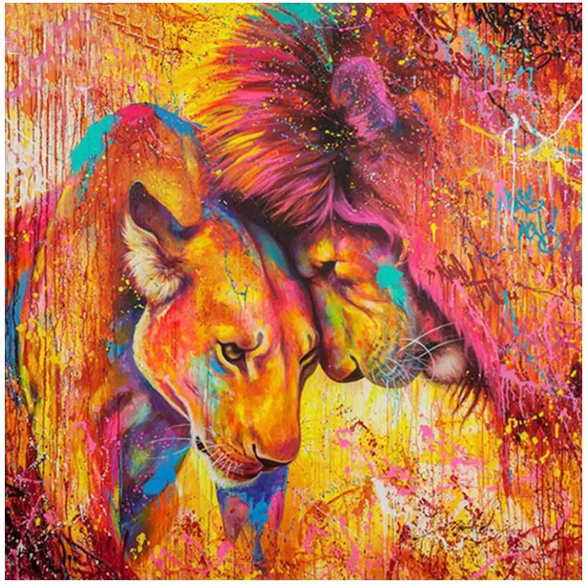 Наклейка для картины lioness Алмазная картина льва dotz головоломка игрушка рисунок