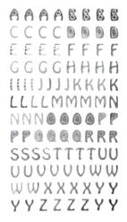 Silver CartoonLetter Ремесла наклейки с бронзированием серебро/золото DIY скрапбук цифровой буквы Алфавит числа декоративные стикерные игрушки GYH - Цвет: Silver CartoonLetter