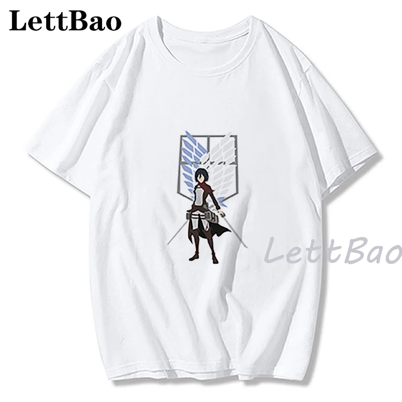 Лидер продаж для мужчин футболка 100% хлопок атакующего гиганта из аниме Атака