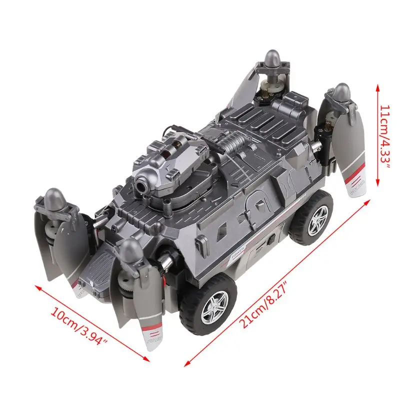 

1Set FY330 2 In 1 Air and Land Mode 0.2MP 720P WIFI FPV Military Helicopter Drone Tank Car Toys 2.4G 4CH RC Quadcopter