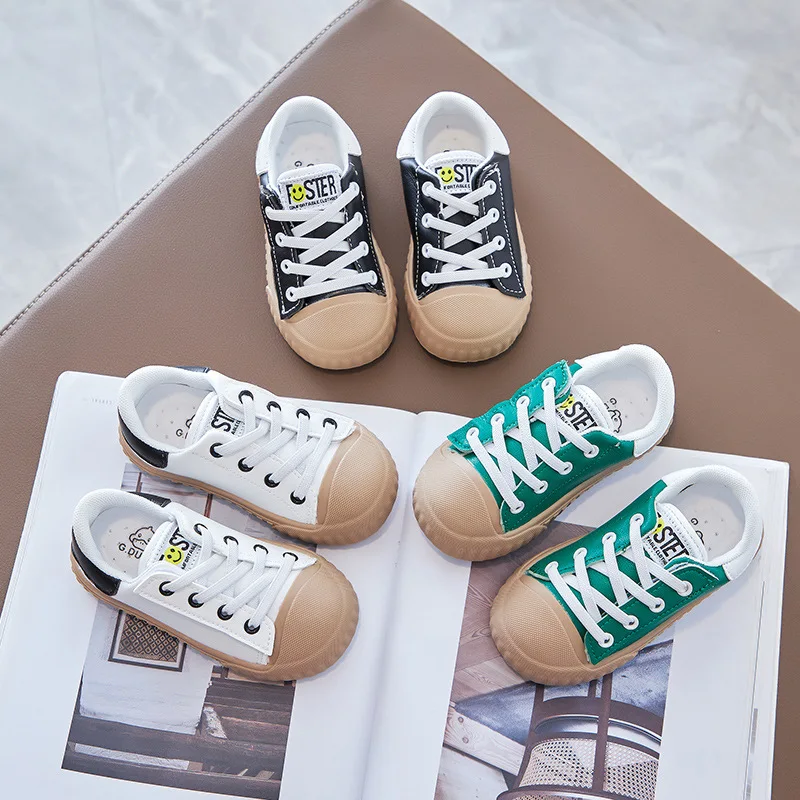 Zapatos c&oacute;modos de suela suave para beb&eacute;, zapatillas de lona informales antideslizantes para ni&ntilde;os y ni&ntilde;as, de oto&ntilde;o, nuevos-5