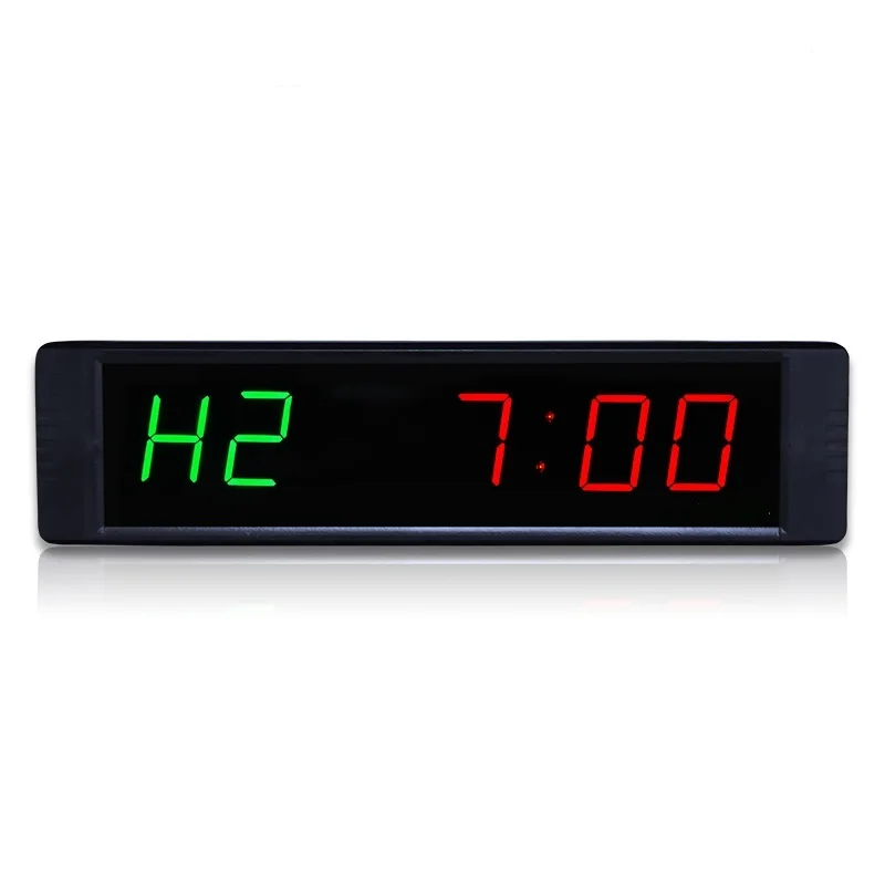 

1 Inch LED Gym Garage Fitness Interval Timer Workout Timing Wall Clock Countdown Timer with Remote Control