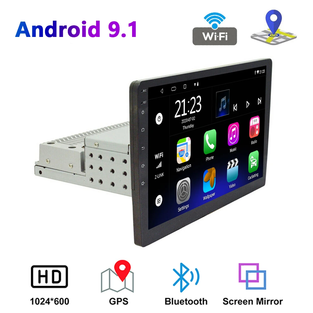 

10.1 Inch Android 9.1 Car Radio Multimedia Video Player Universal Car Audio Stereo GPS Navigation Wifi Autoradio Bluetooth