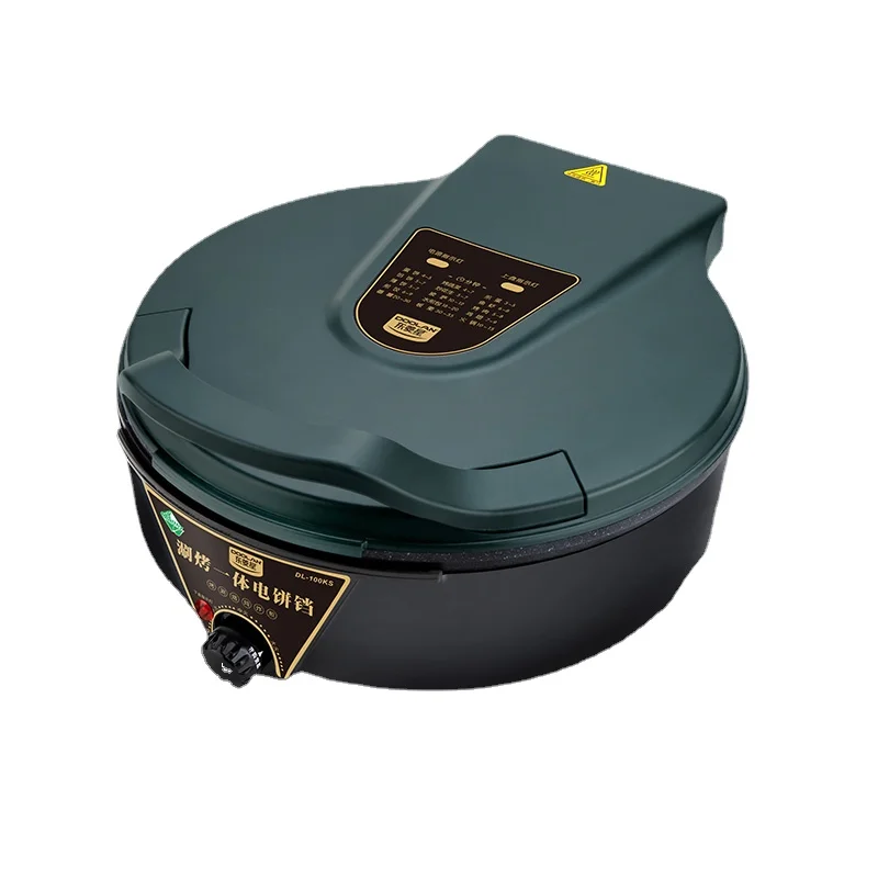 

Электрическая сковорода для выпечки TT, бытовая двухсторонняя нагревательная антипригарная сковорода для оладий, блинчиков, машина для угл...