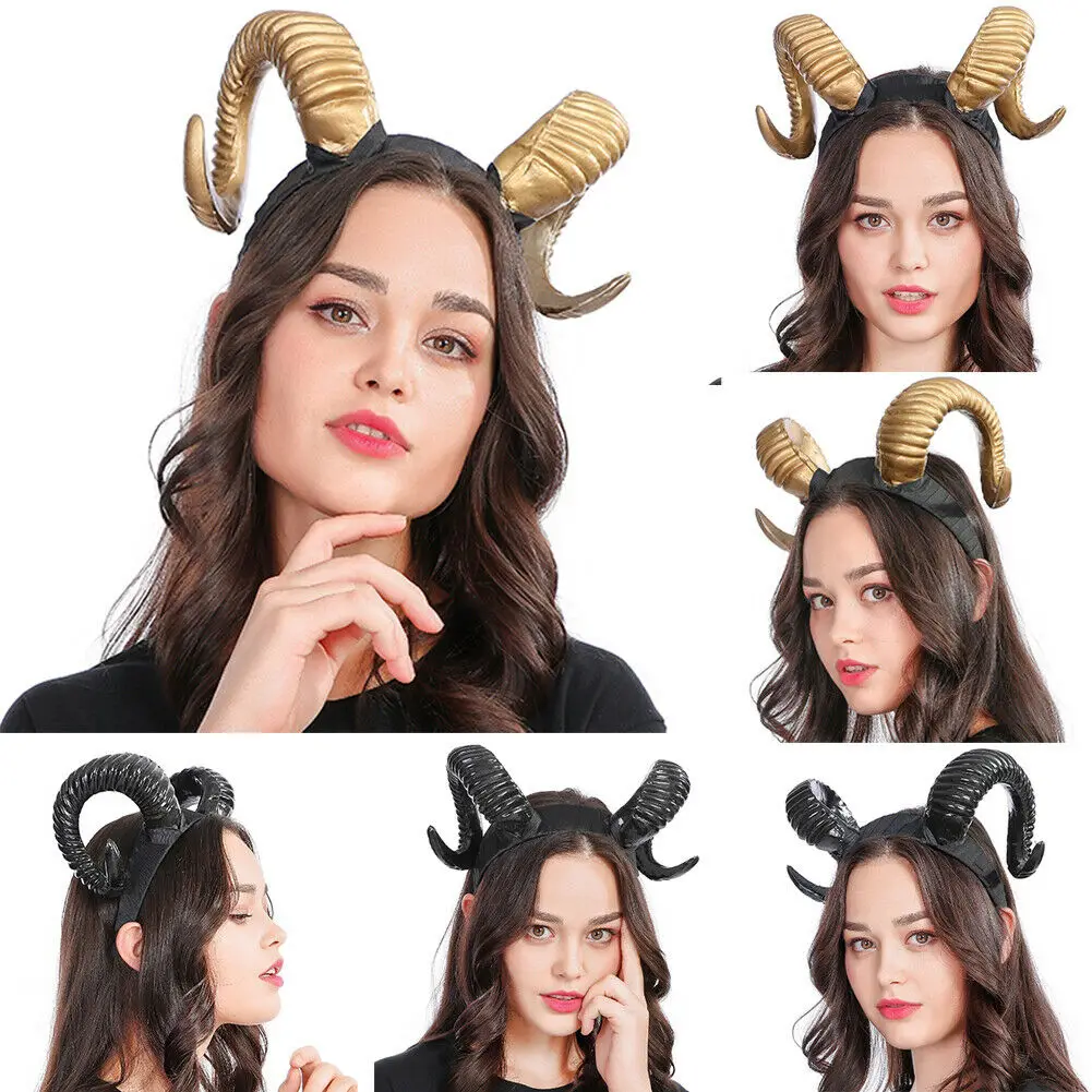 Олень Рог овечка ведьма олень Коза головной убор Хэллоуин вечерние НКА Рождество