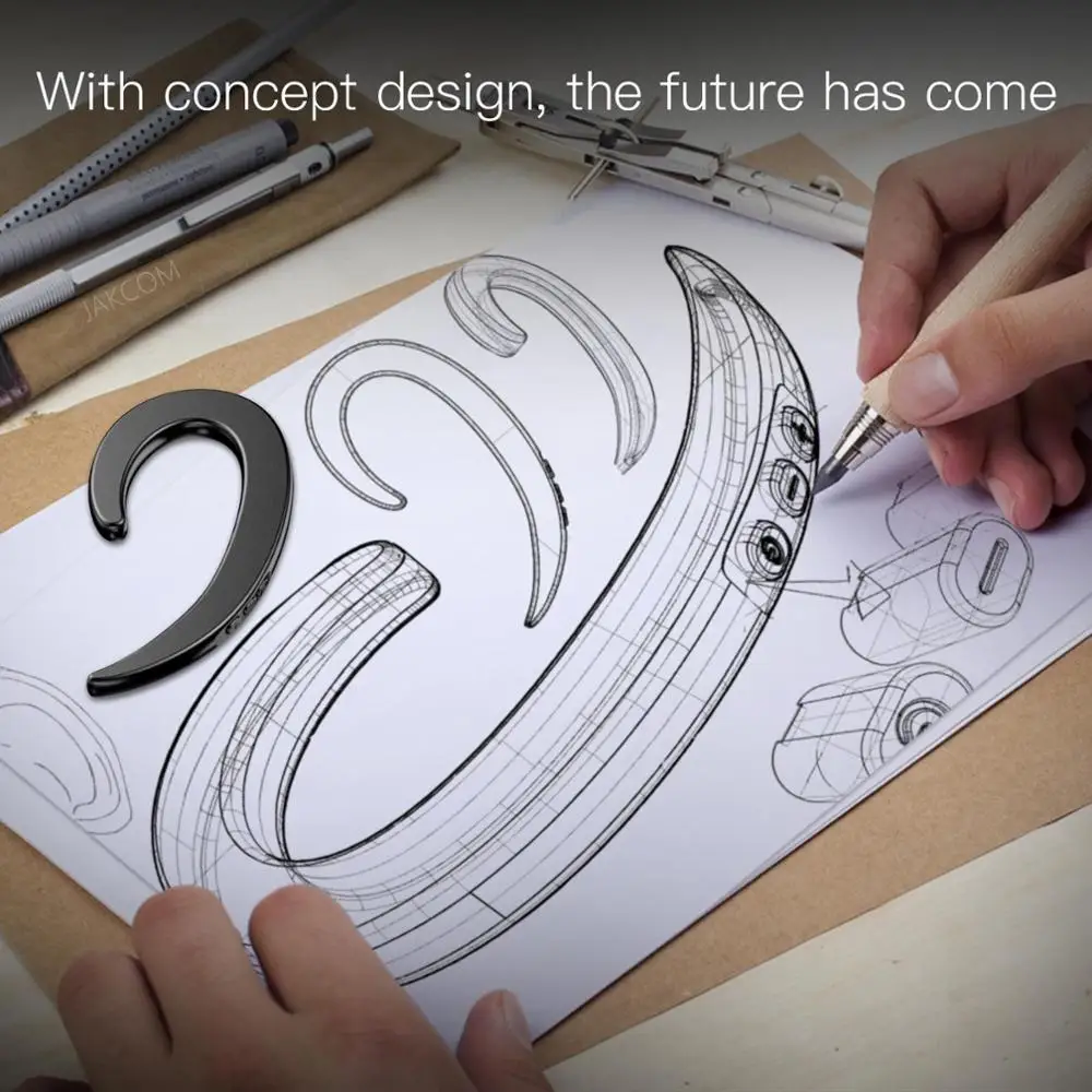 JAKCOM ET одиночные ненаушники вкладыши горячая Распродажа с кнопкой регулировки