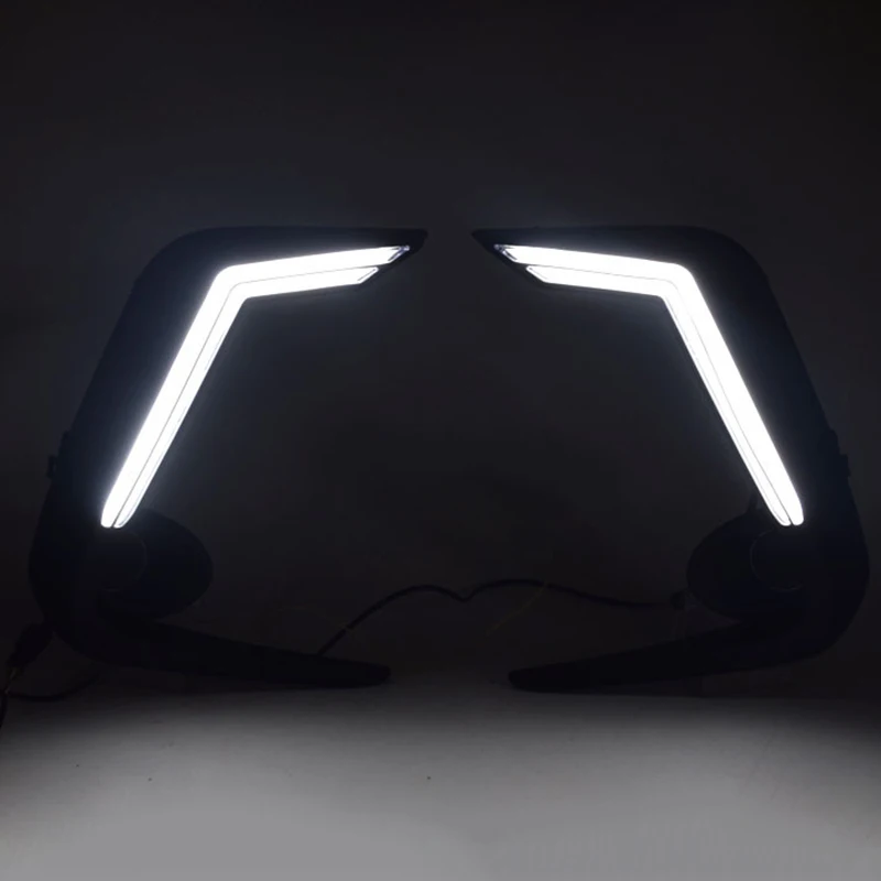 

Car LED DRL Daytime Running Light for Toyota Corolla 2019 2020 Yellow Turn Signal Fog Lamp Decoration Bumper Light