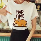 Женская футболка с коротким рукавом, круглым вырезом и принтом животного