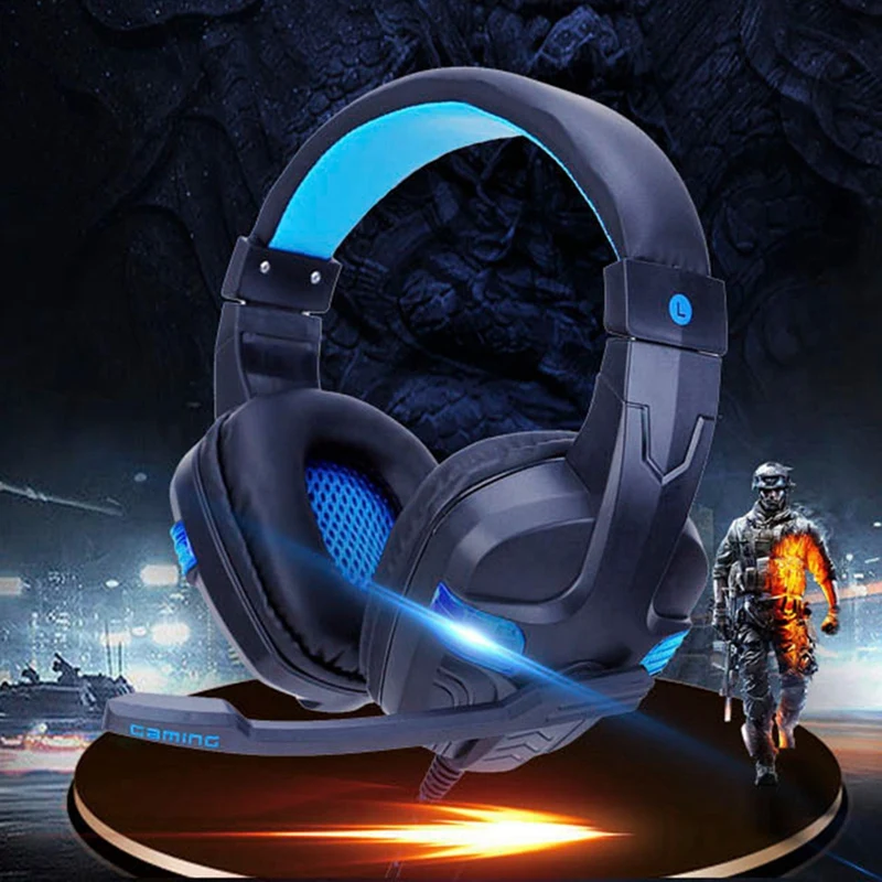 SY860MV с головным креплением блестящие Игровые наушники для ноутбука игровые