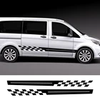 2 шт. 2022 автомобильные боковые наклейки для Mercedes Sprinter Benz Vito V Class Berlingo Fiat Ducato Renault, наклейки для тюнинга автомобилей