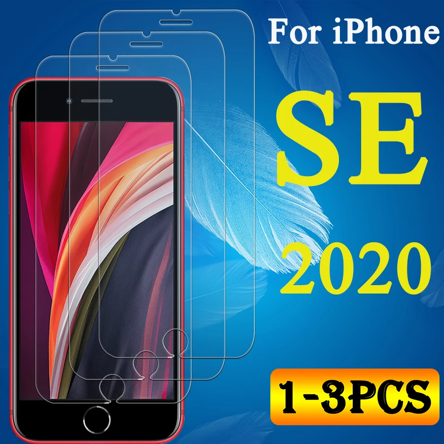 Защитное стекло для Apple iPhone SE 2020 Защита экрана телефона seaphone S E чехол с закаленным