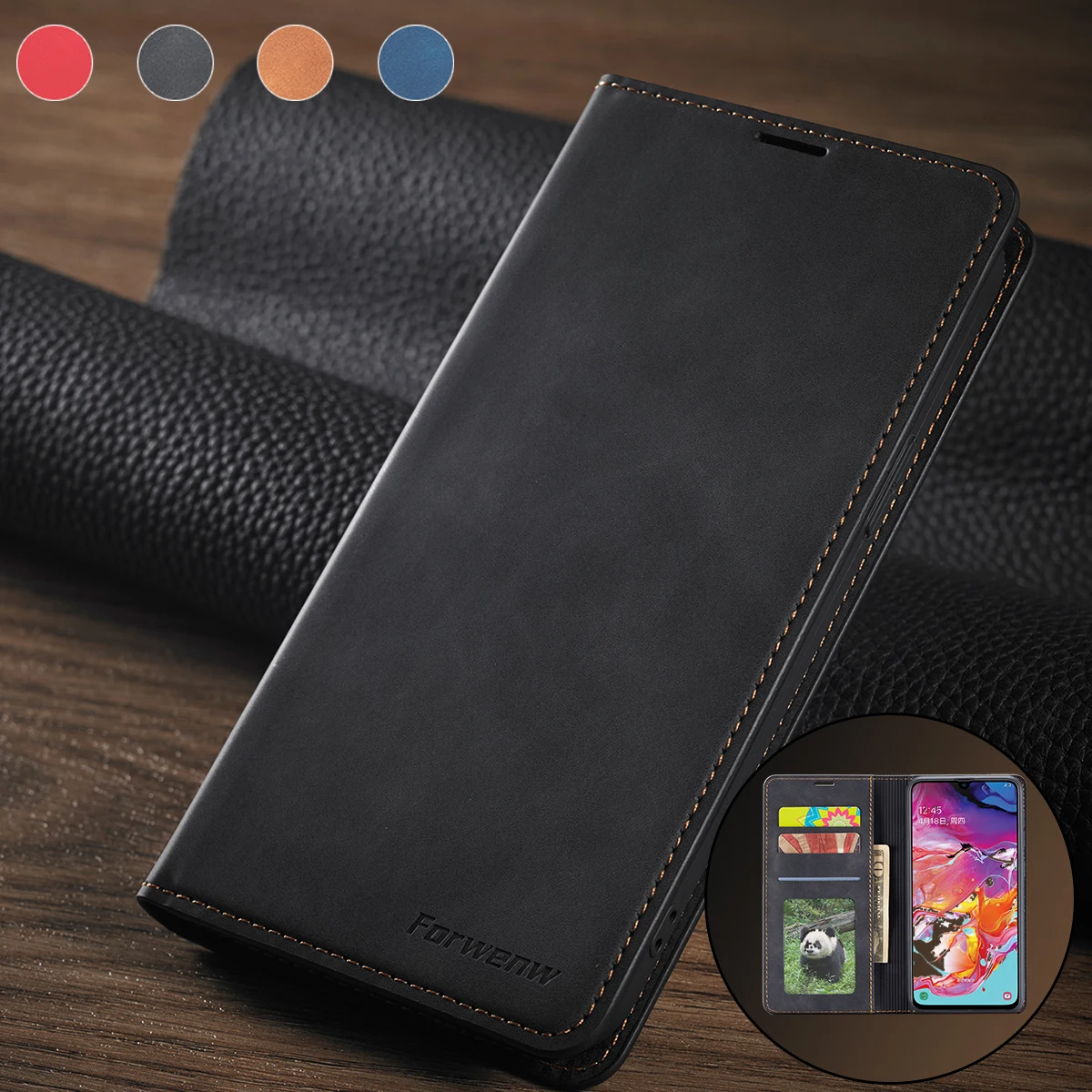 

Wallet leather Case For Samsung Galaxy A51 A52 A60 A70 A71 A72 A80 A81 A82 A90 A91 A530 A750 M02 M10 M12 M62 M40 M60 M80 S Cases