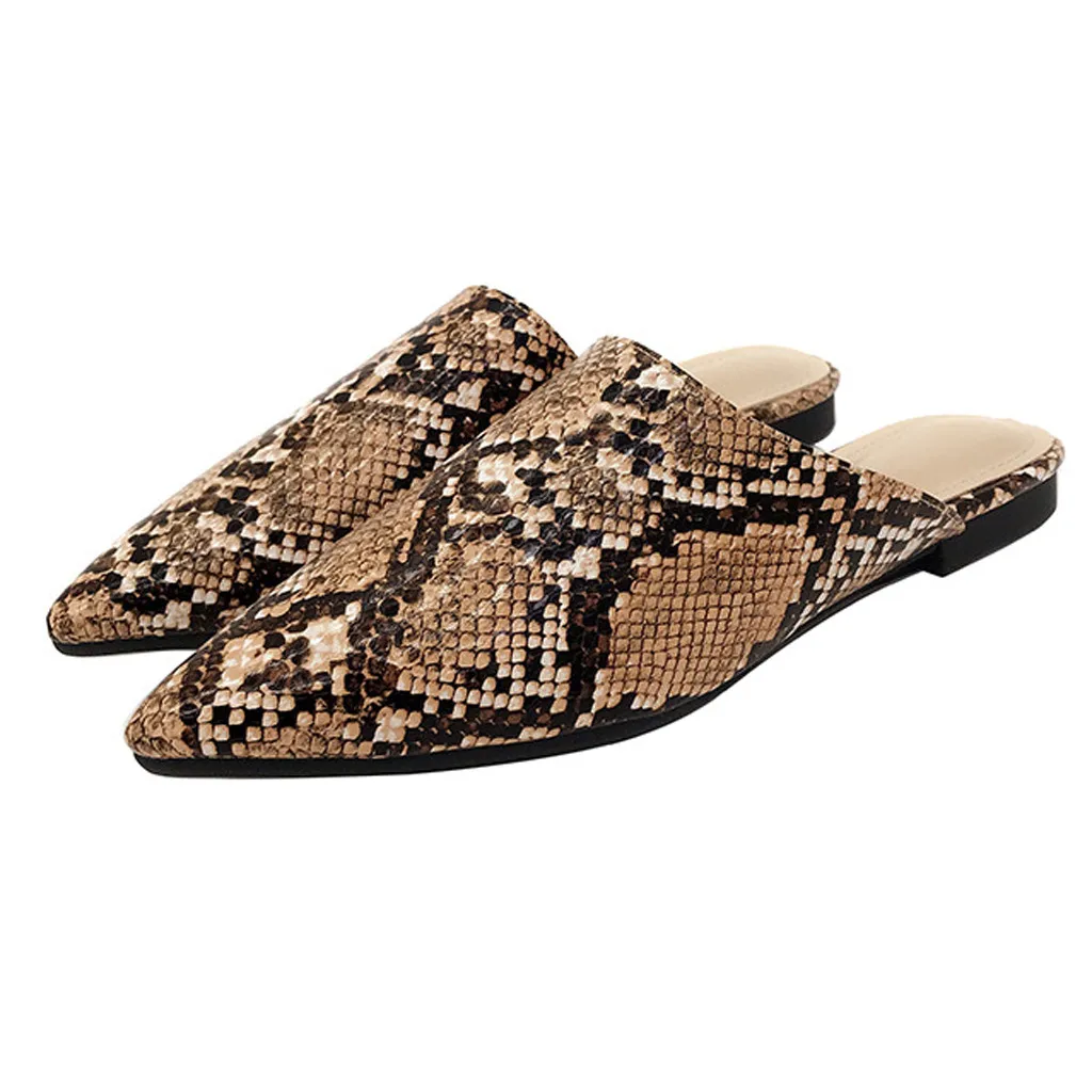 Обувь Новое поступление 2020 года женские туфли на плоской подошве с острым носком