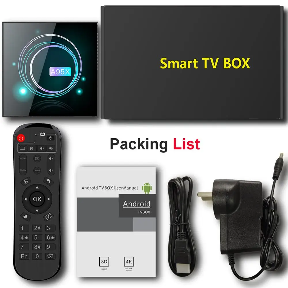Новый A95X F3 Тонкий Smart tv Box Android9.0 Amlogic S905X3 4 г 32 г/64 8 к 24fps HDR двойной wifi BT4.1 Plex медиа
