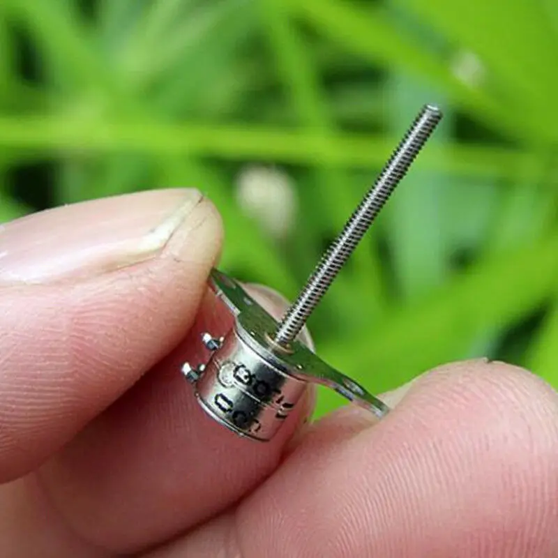 5PCS 2-phase 4-wire Micro Mini Miniature 6mm Stepper Motor Stepping 17mm Long Shaft Linear Screw Digital Camera Lens | Строительство и